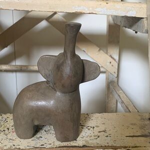 Handcrafted Brown Elephant Sculpture